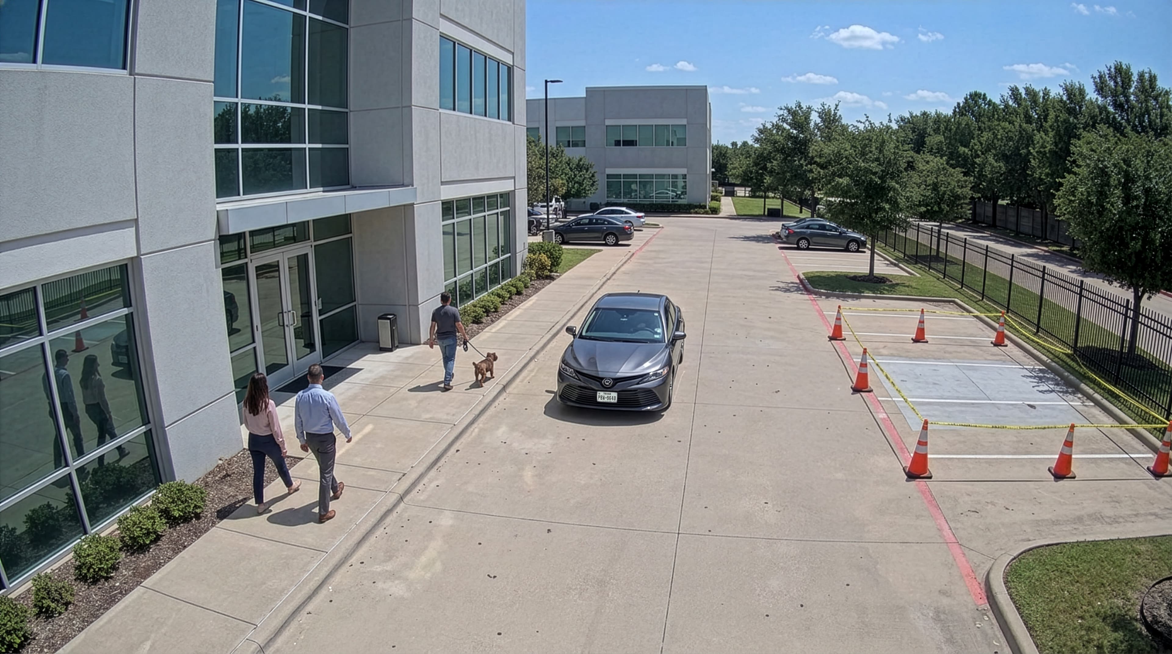 AI analytics on a live camera scene